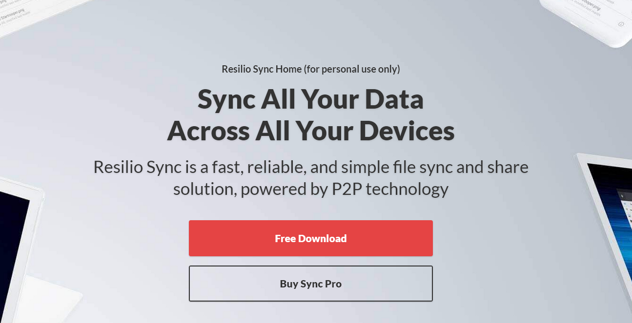Resilio Sync Homepage
