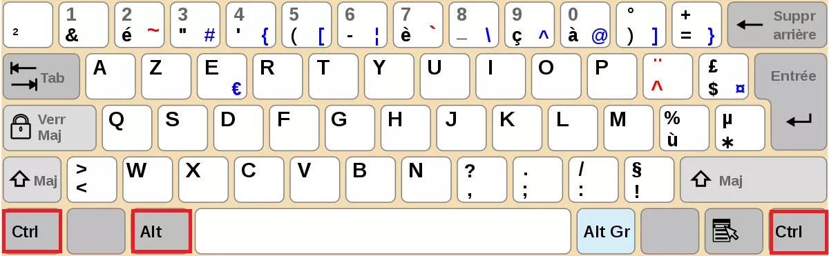 Clavier français