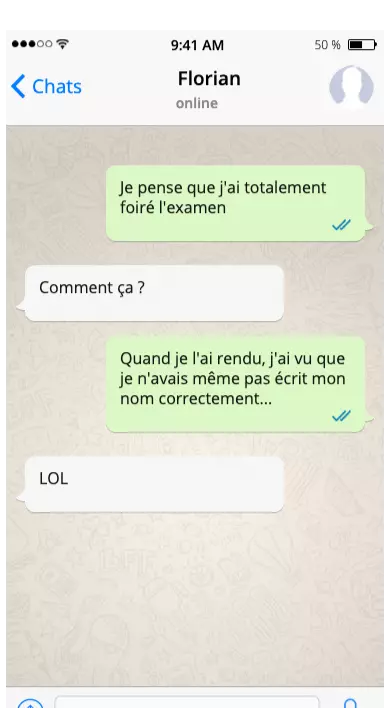 Discussion entre deux amis