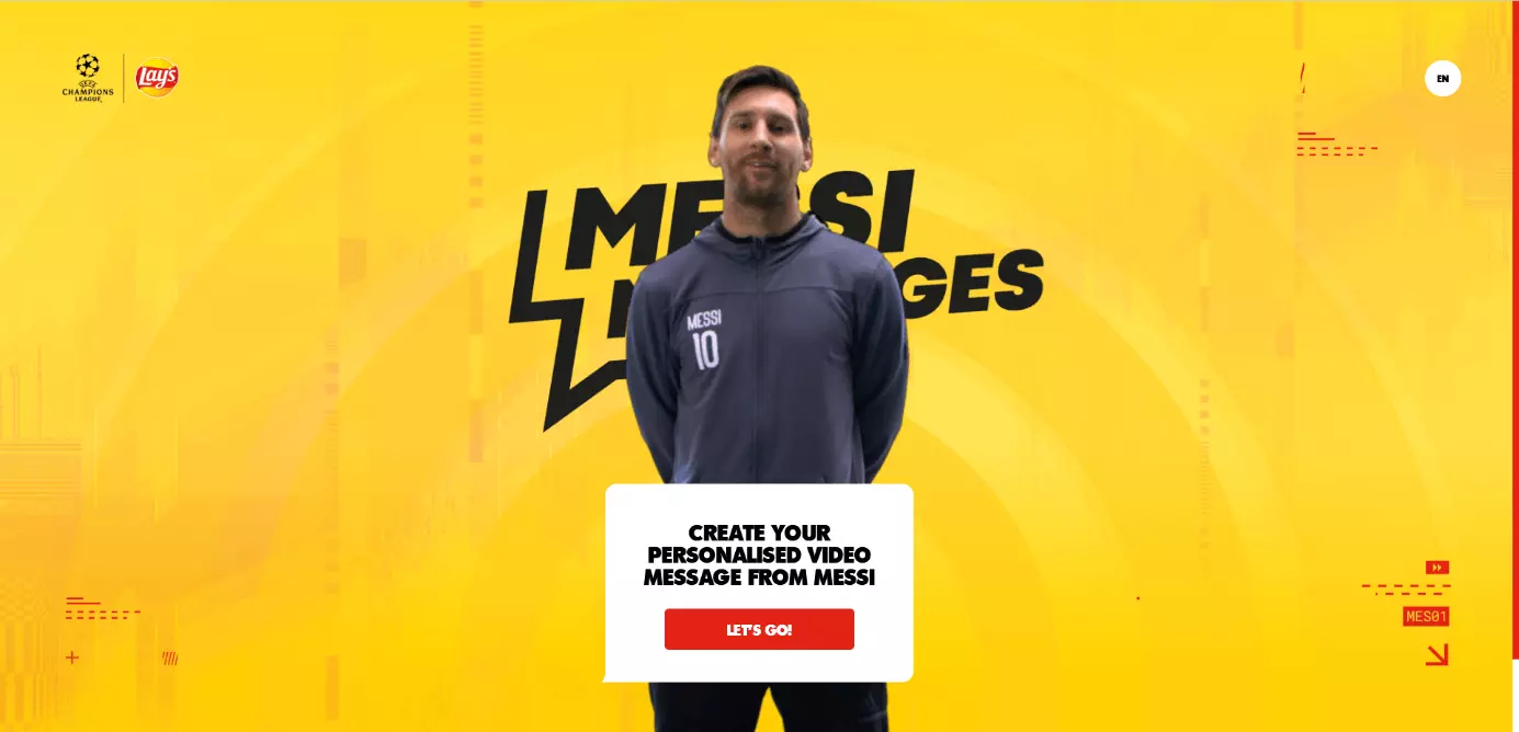 Exemple de co-branding avec des célébrités : Lionel Messi et les chips Lay’s