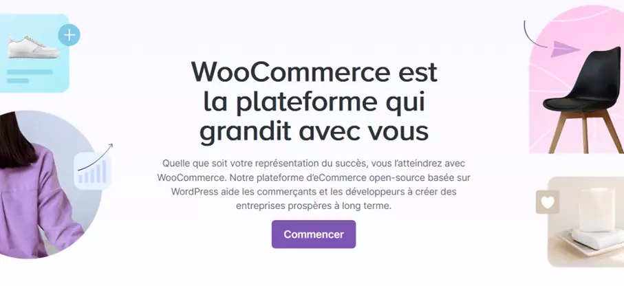 Site Web de la plateforme de boutique en ligne WooComerce