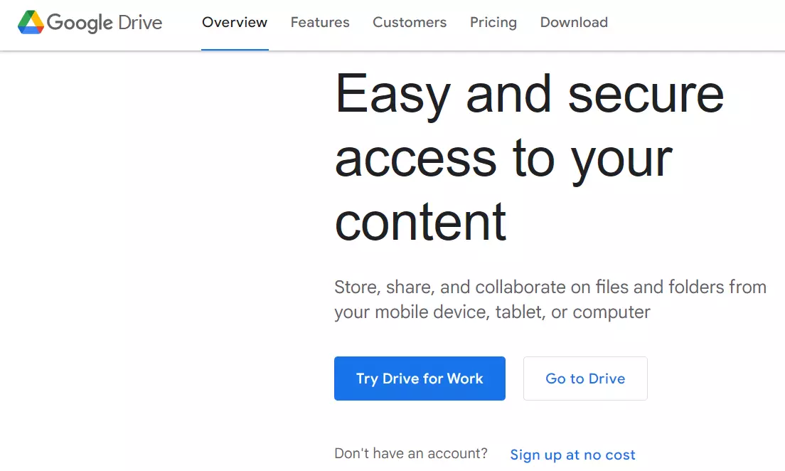 Google Drive, le service de stockage Cloud de Google