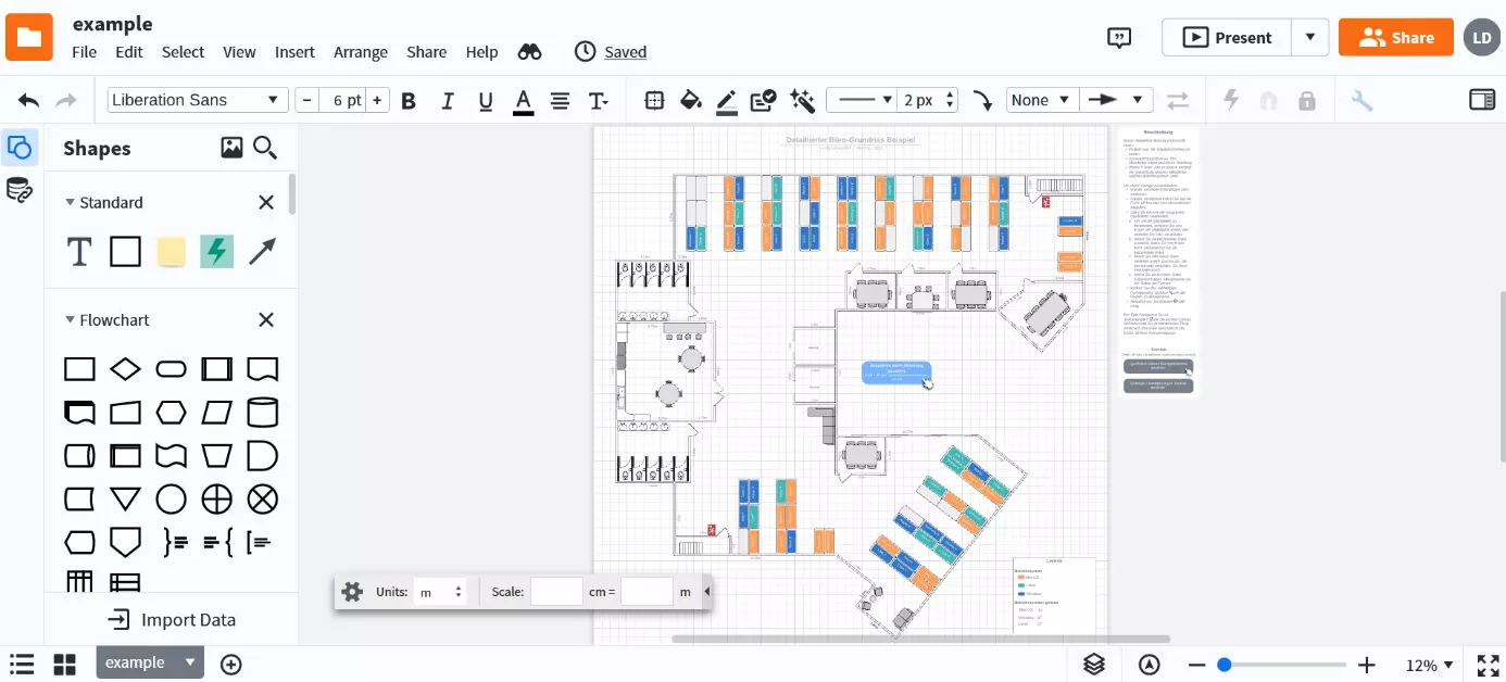 Interface utilisateur Lucidchart dans le navigateur avec un diagramme de classe pour le cas de distributeurs de billets