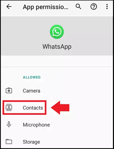 L’autorisation WhatsApp pour l’accès aux contacts téléphoniques