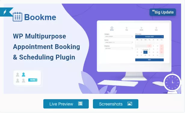 Capture d’écran de Bookme par CodeCanyon