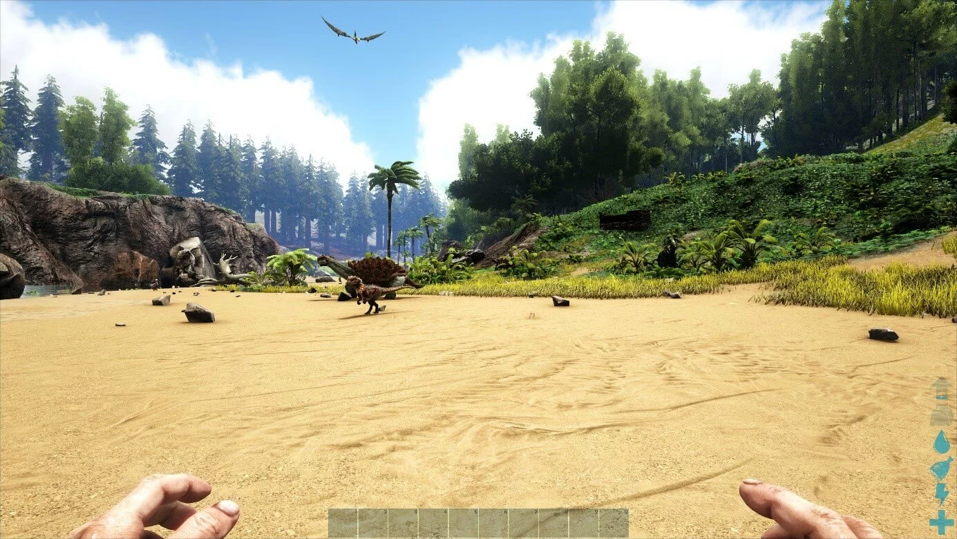 Capture d’écran du jeu « ARK: Survival Evolved »