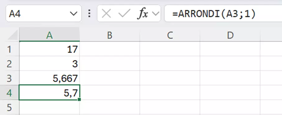 Excel: Fonction ARRONDI