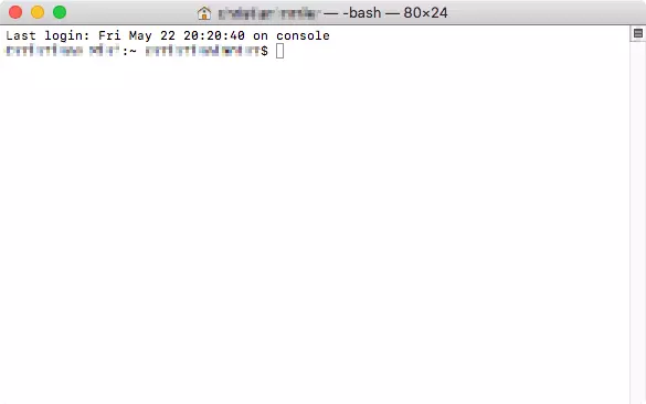 Terminal sur Mac 