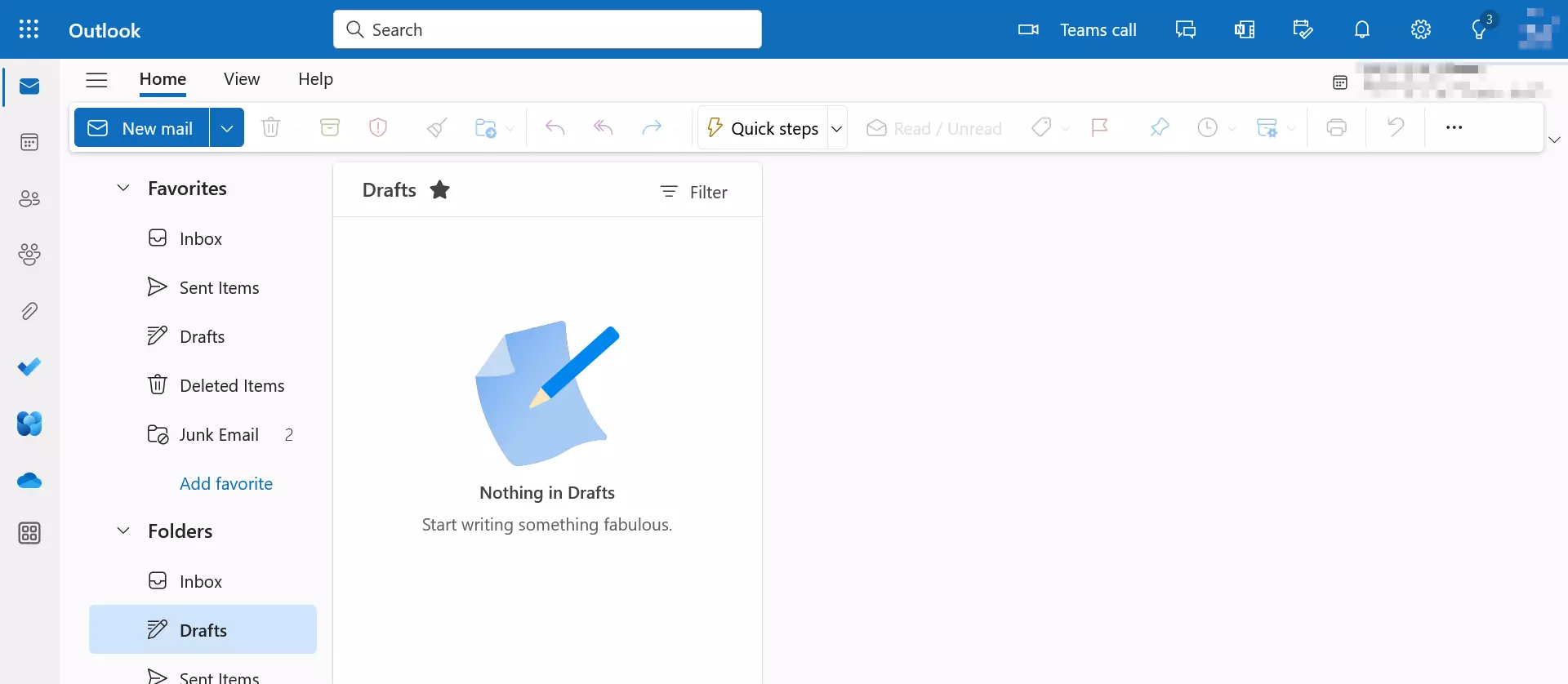 L’interface Web de Microsoft Outlook