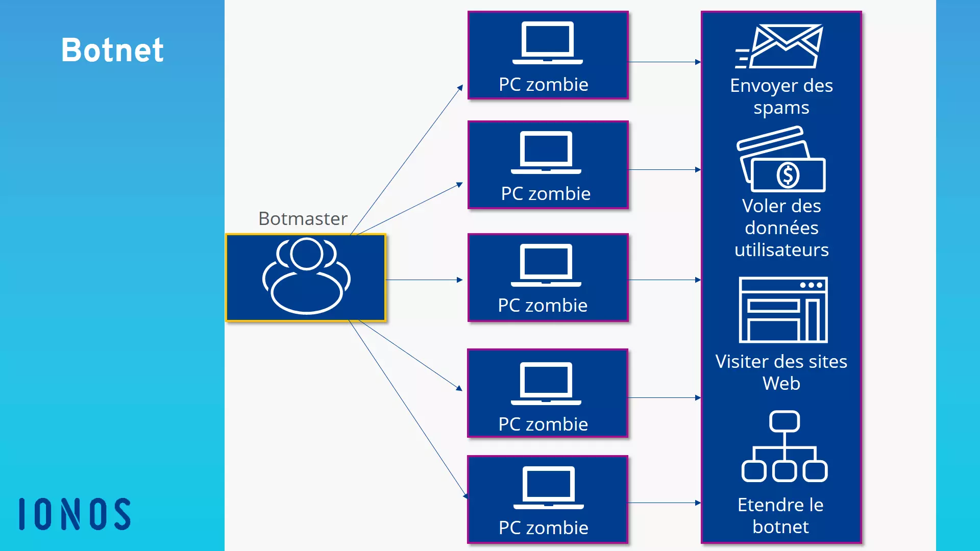 Structure d’un botnet