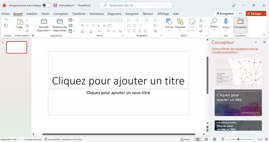 Présentation de PowerPoint