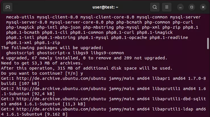 Ubuntu 22.04 : installation de PHP, MySQL et Apache via le terminal