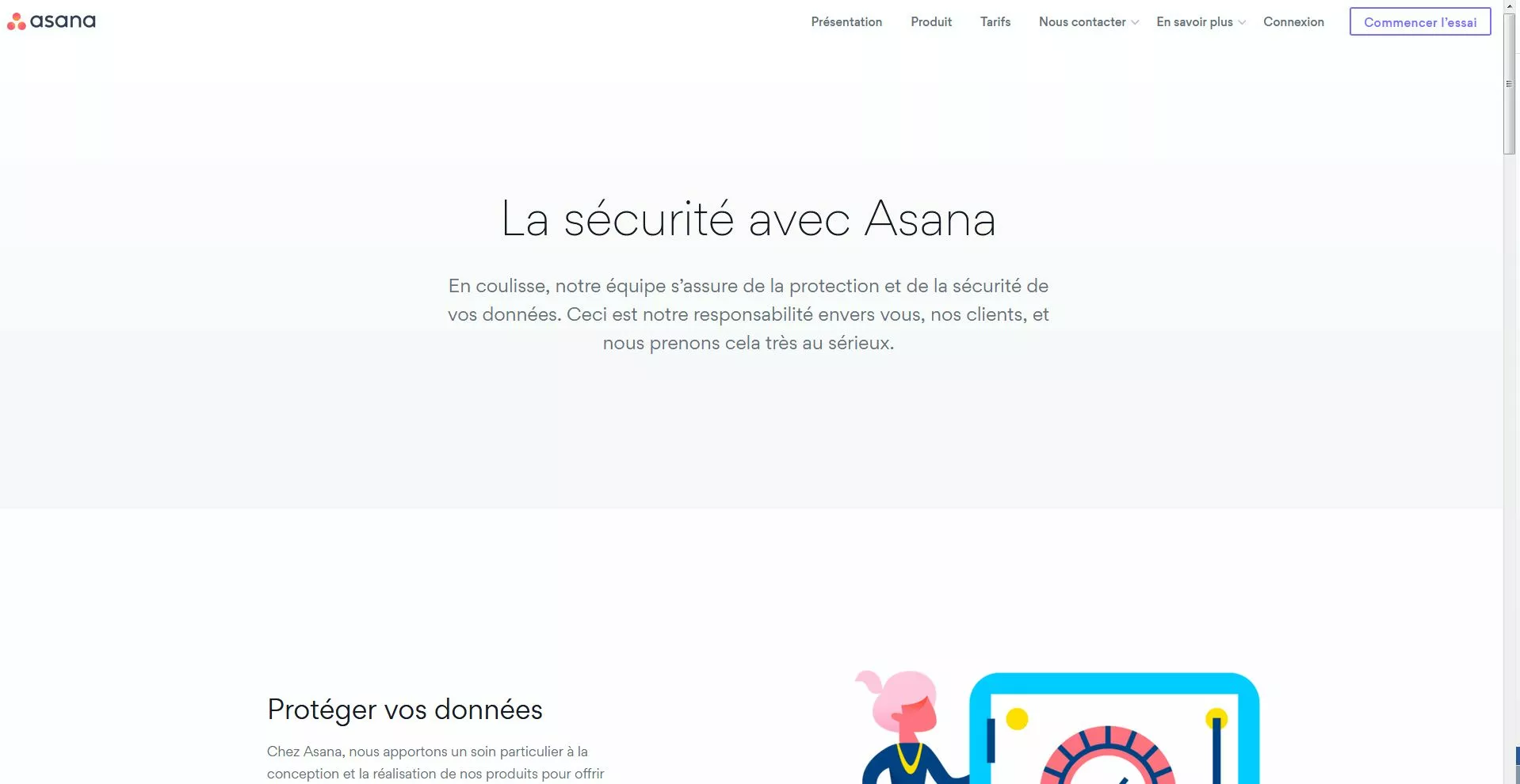 La sécurité est le maître-mot sur Asana