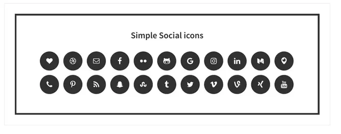 Site Web du développeur de Simple Social Icons StudioPress