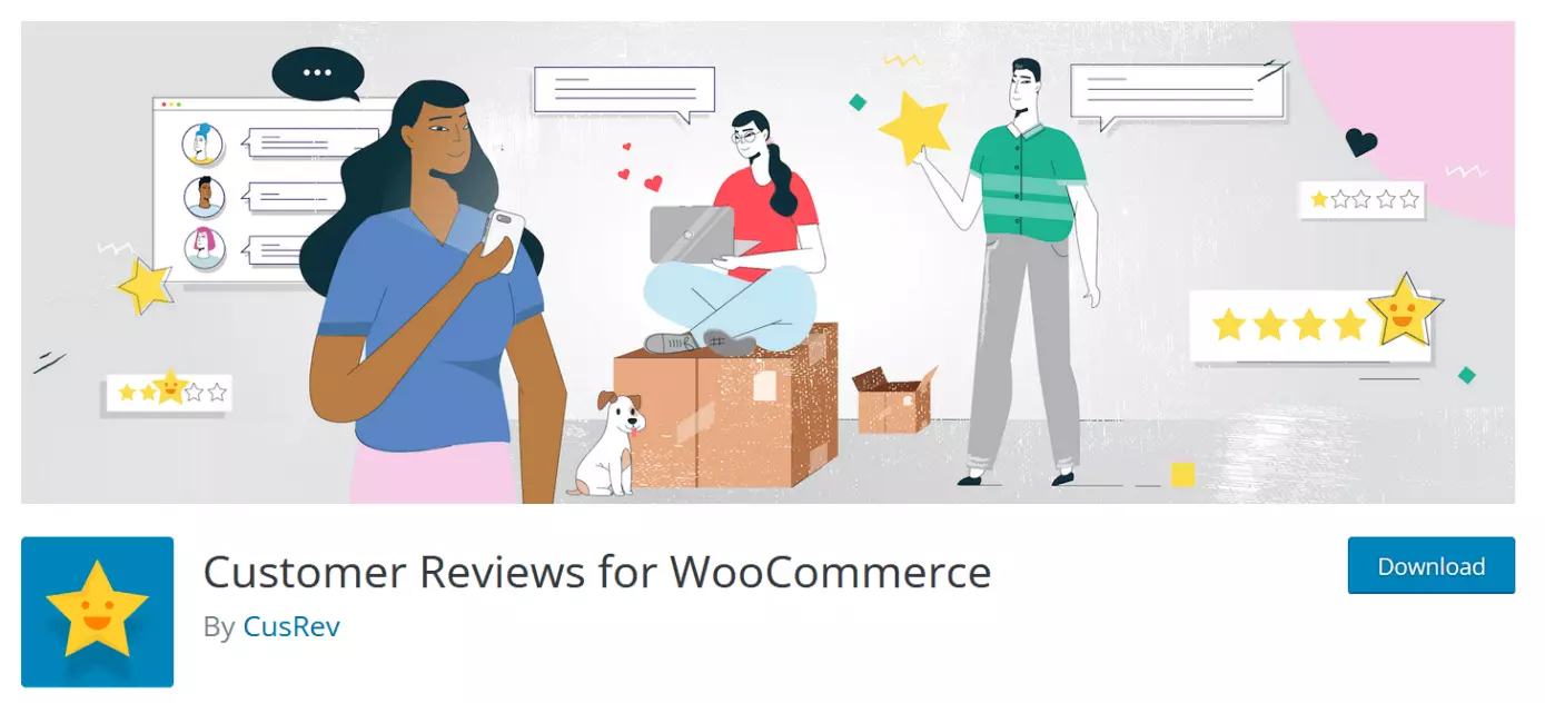 Customer Reviews for WooCommerce est une solution d’évaluation pratique pour les boutiques en ligne