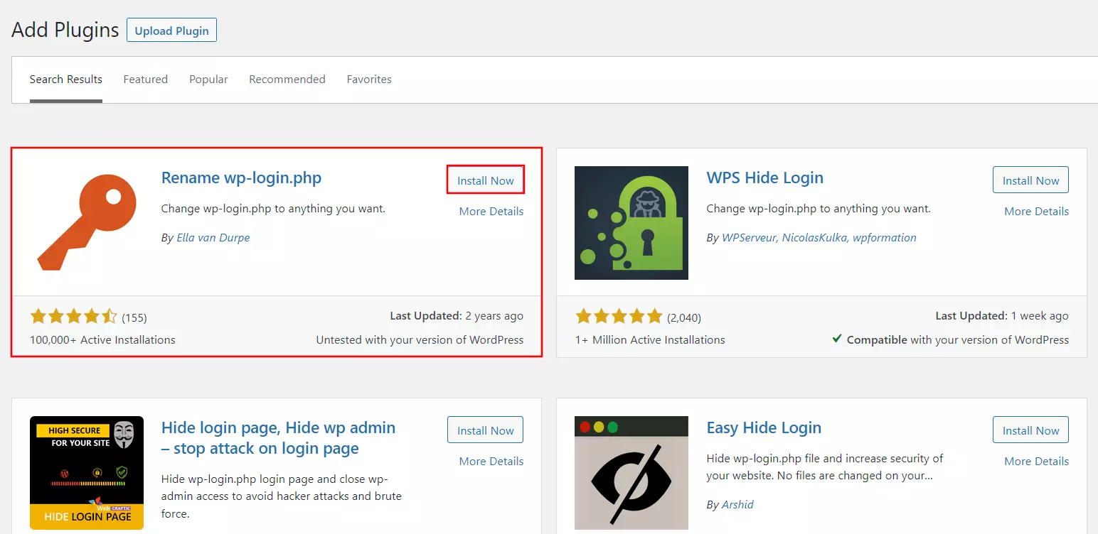 Le backend de WordPress : installation du plugin