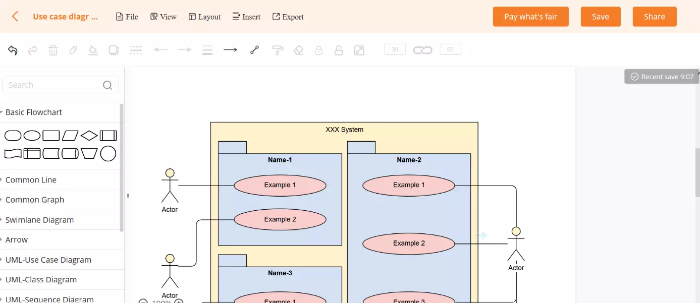 Interface utilisateur de GitMind