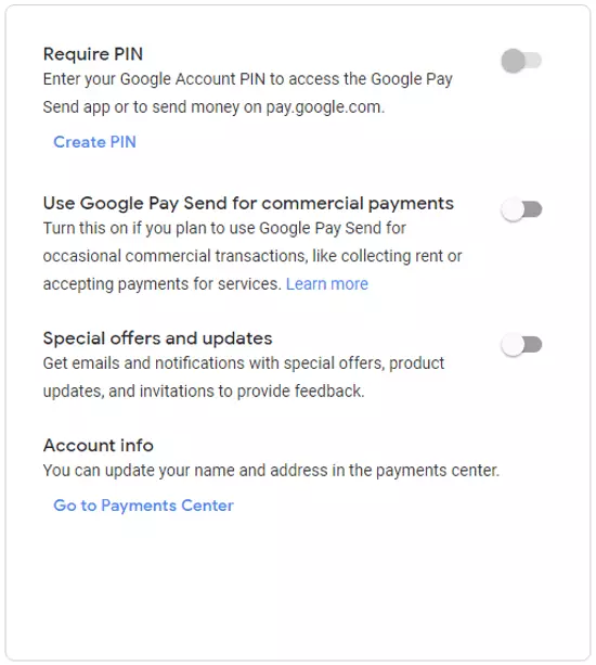 Configuration Google Pay