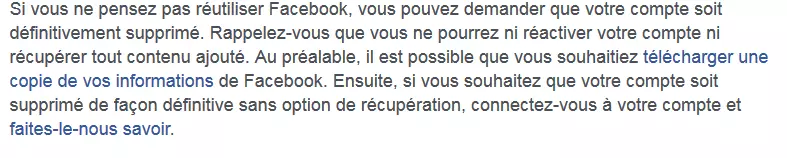 Le lien « faites-le-nous savoir ».