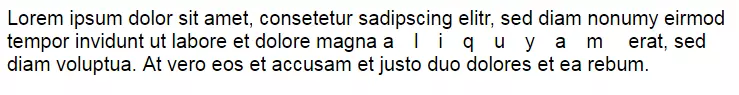 effet de la propriété letter-spacing sur un texte exemple