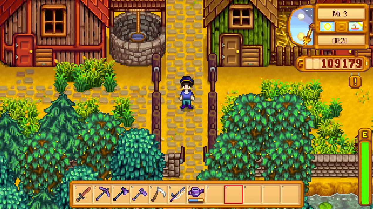 Une ferme dans Stardew Valley