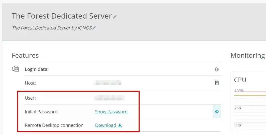 Configurer une connexion de bureau à distance via le Cloud Panel de IONOS