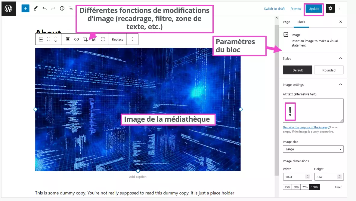 Définir la taille optimale des images d’un projet Web WordPress