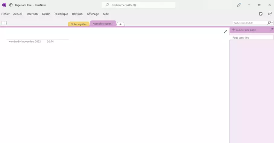 Présentation de OneNote