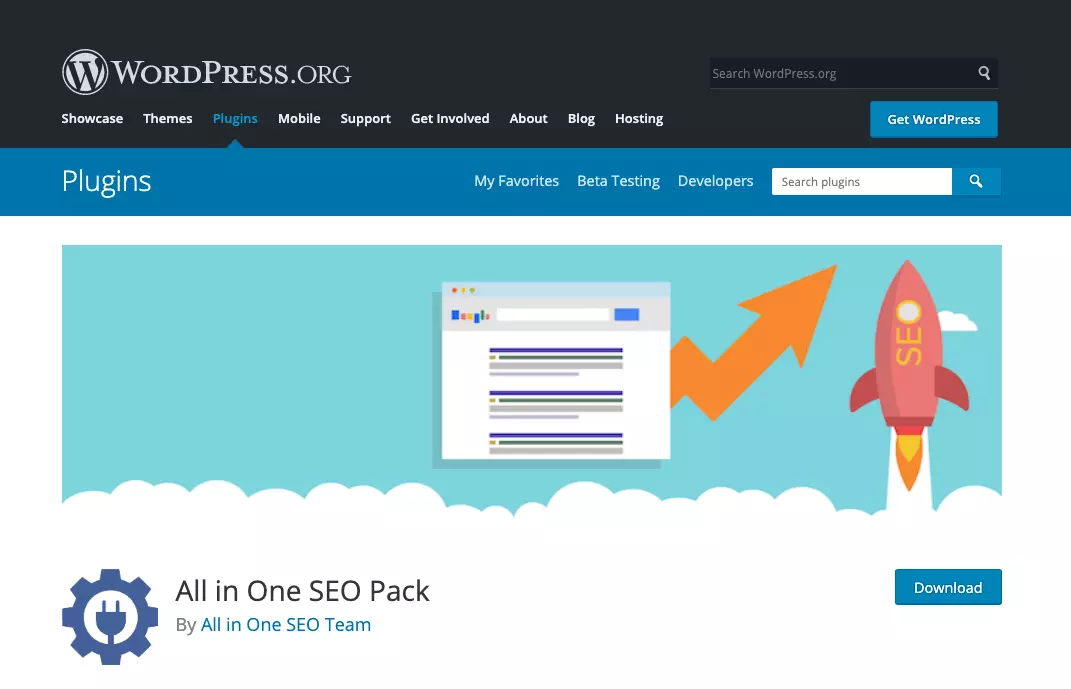 Plugin de SEO WP All in One SEO Pack sur WordPress.org