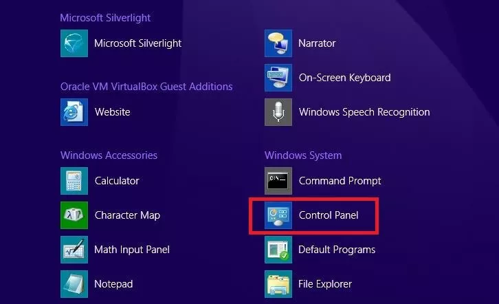 Aperçu des applications sous Windows 8