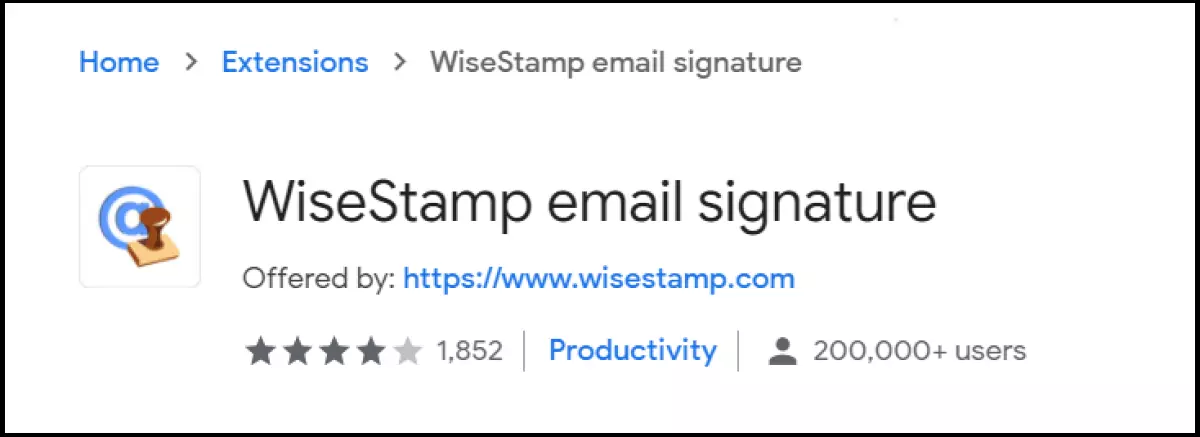 WiseStamp permet de créer des signatures électroniques entièrement personnalisées avec une photo, des textes et d’autres données personnelles