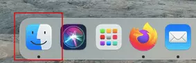 Symbole Finder dans un dock Mac