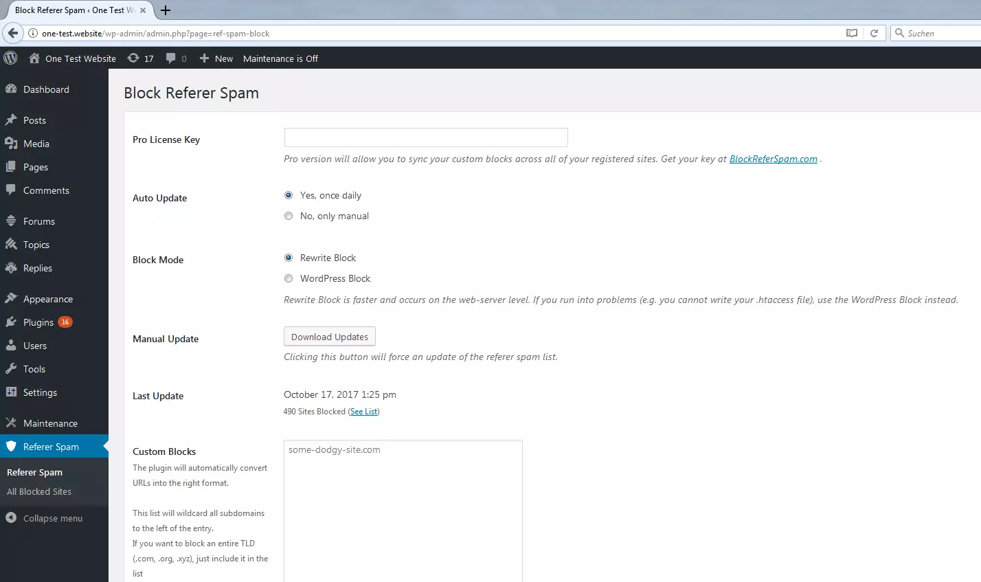 WordPress-Backend : configuration des plugins