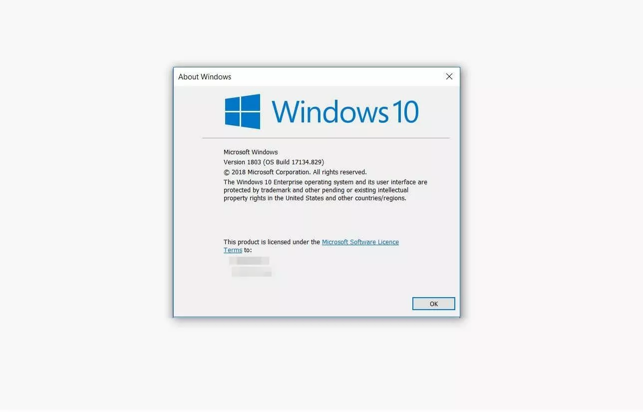 La fenêtre « À propos de Windows »