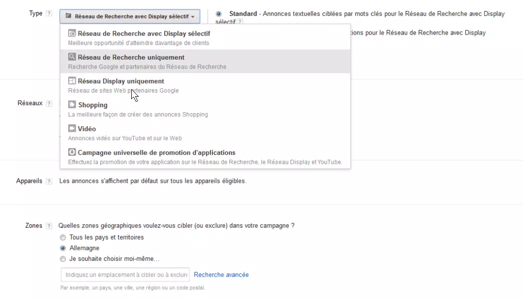 Exemple d’optimisation de campagne avec Google Ads