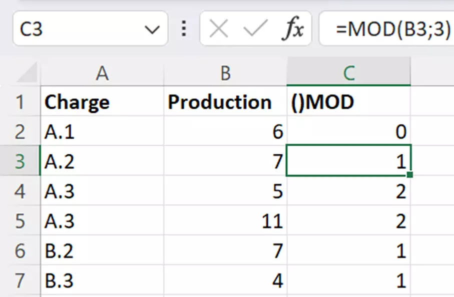 Excel : calcul des quantités restantes