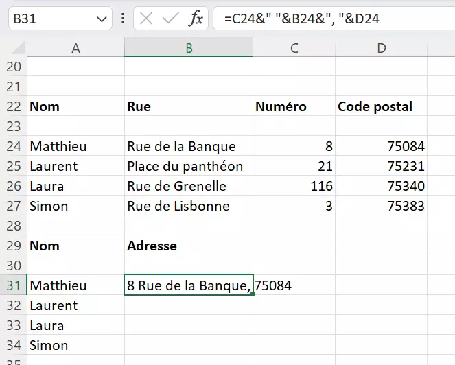 Ordonner le contenu grâce aux signes de ponctuation