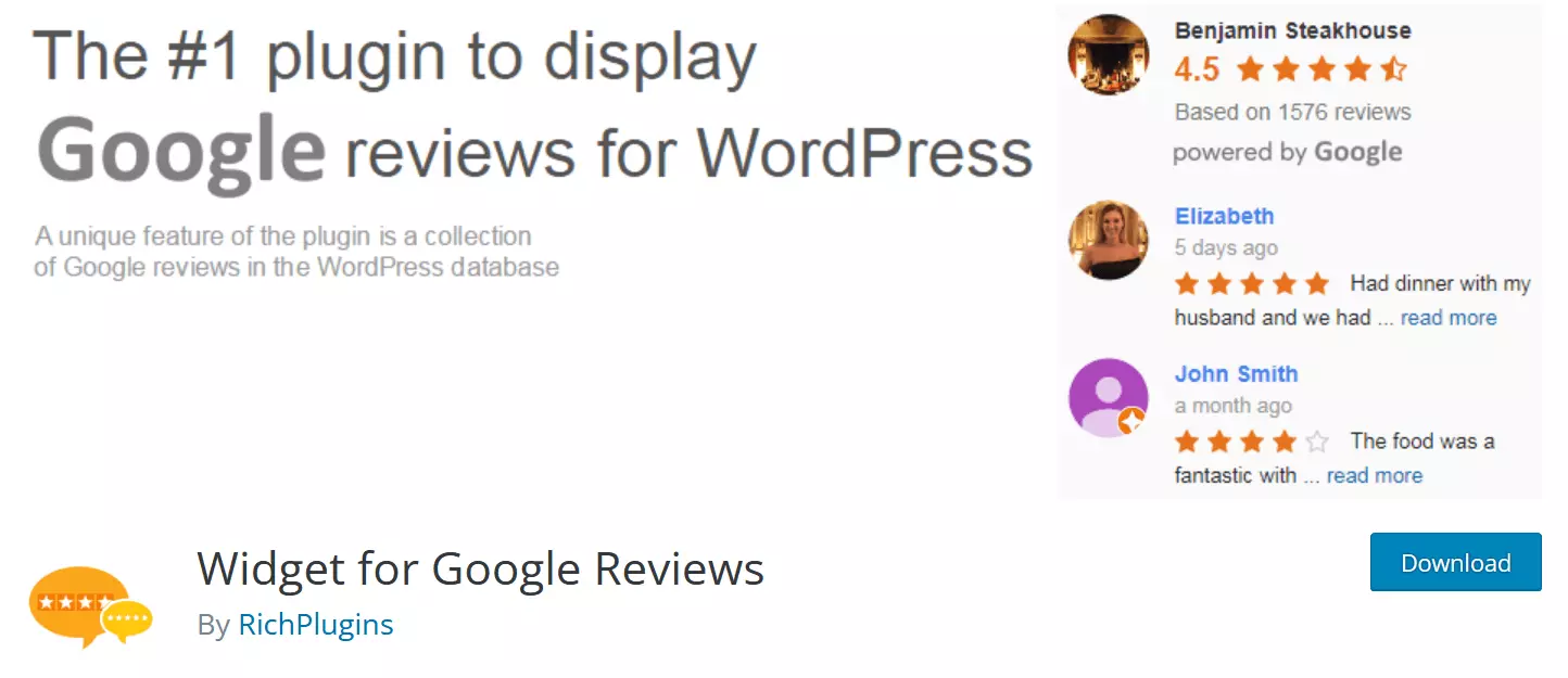 Widgets for Google Reviews convient particulièrement aux petites entreprises