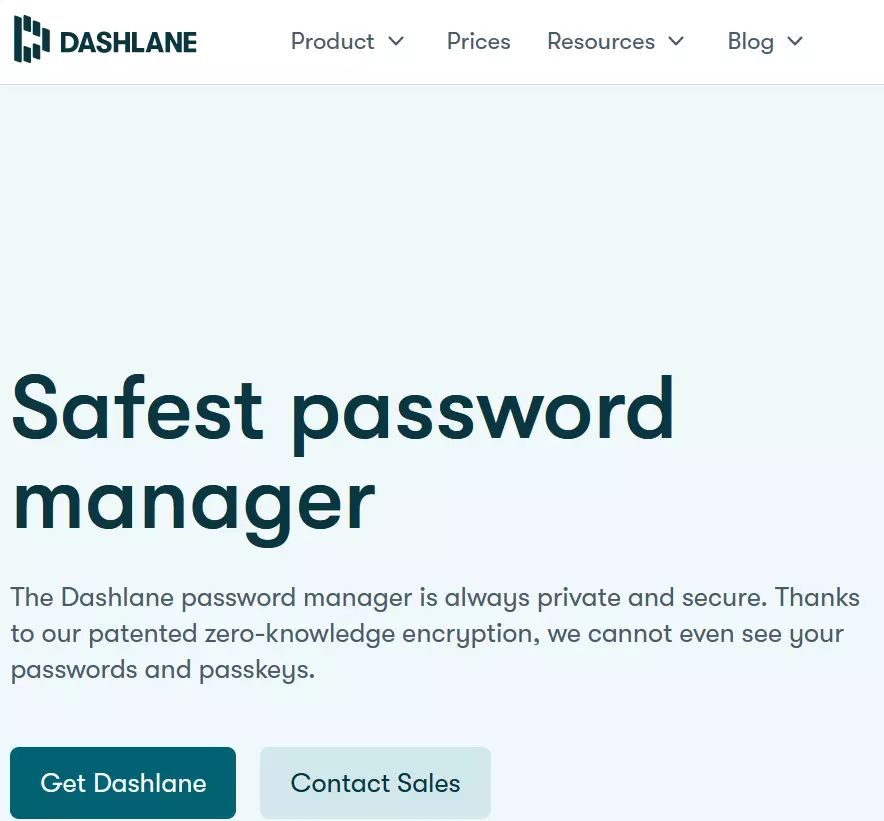 Gestionnaire de mots de passe Dashlane