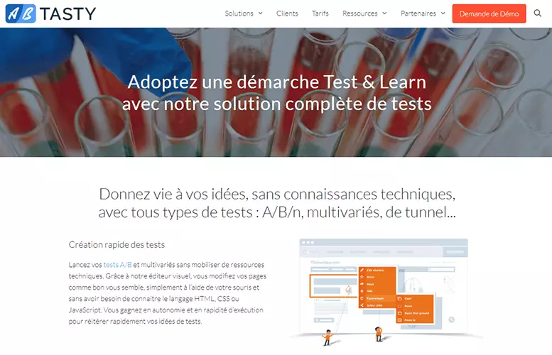 La solution de tests de AB Tasty