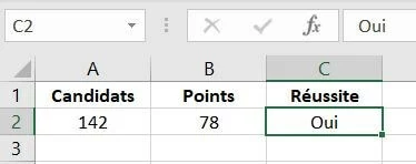 Excel VBA : tableau rempli