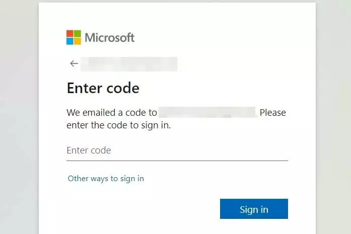 Skype : Saisir le code et « Se connecter »