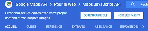 L'API JavaScript de Google Maps