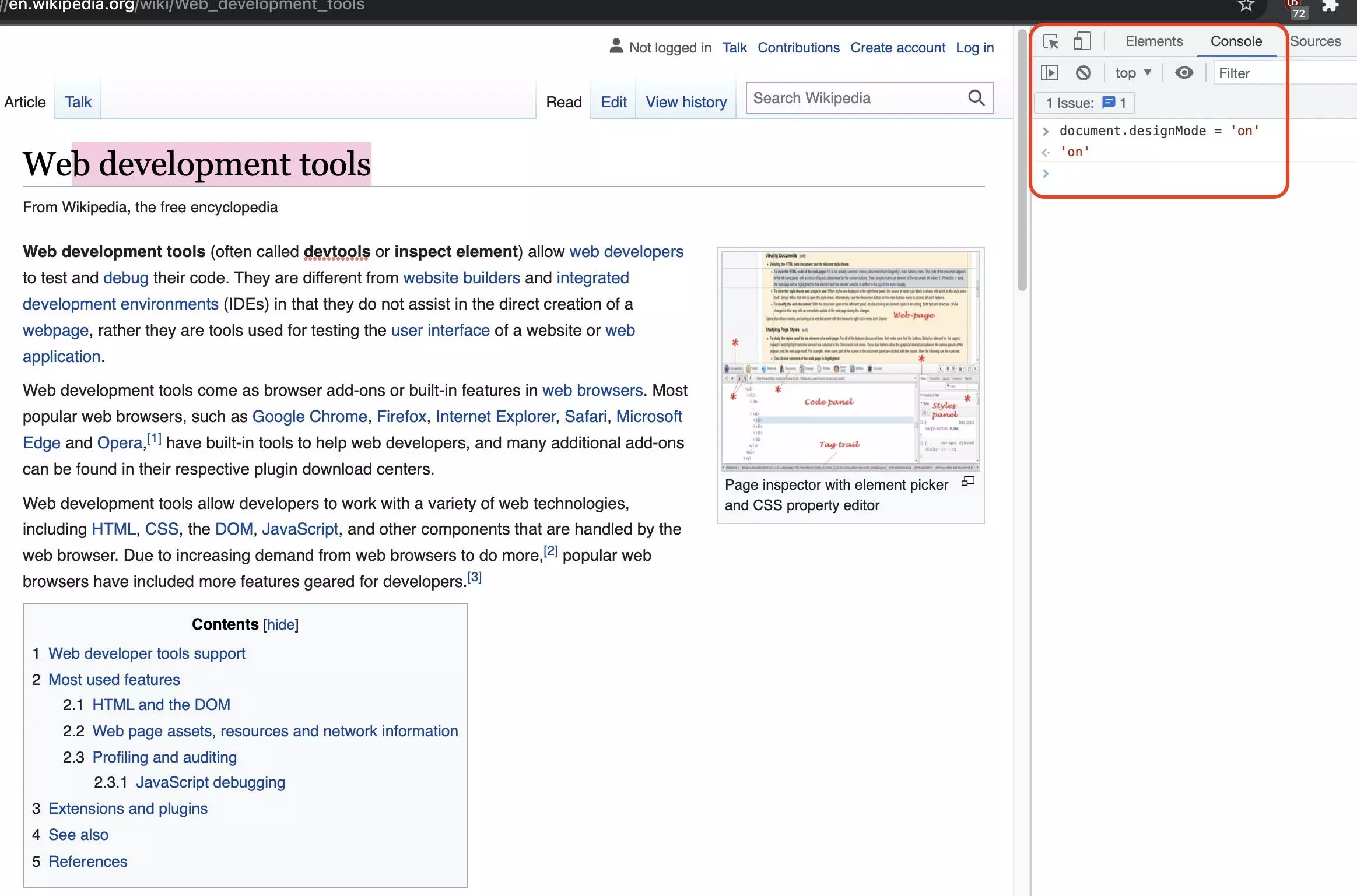 Activer le Design Mode de JavaScript