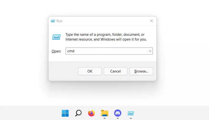 Windows 11 : exécuter l’entrée « cmd »