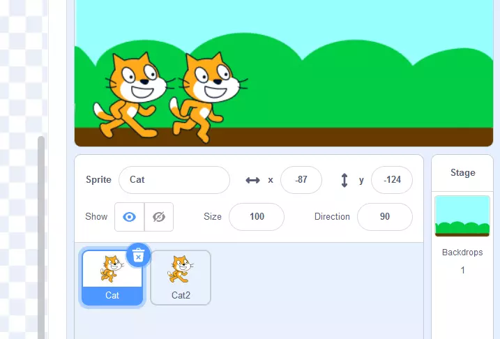 Tutoriel Scratch : figure « Cat »