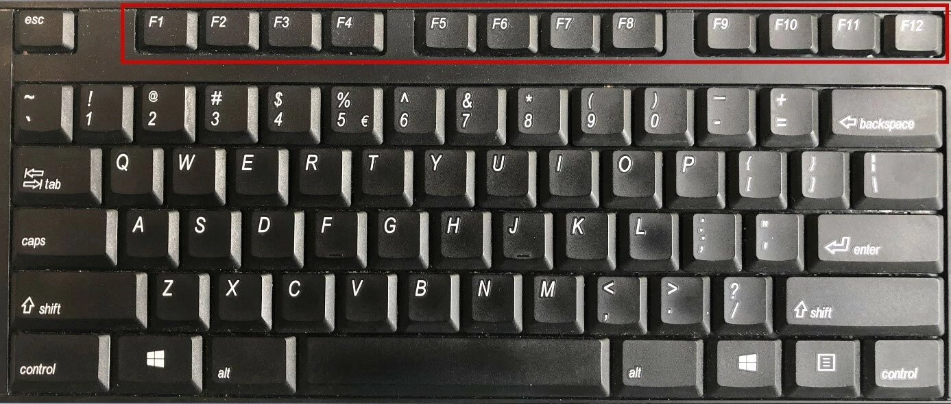 Les touches de fonctions du clavier Windows