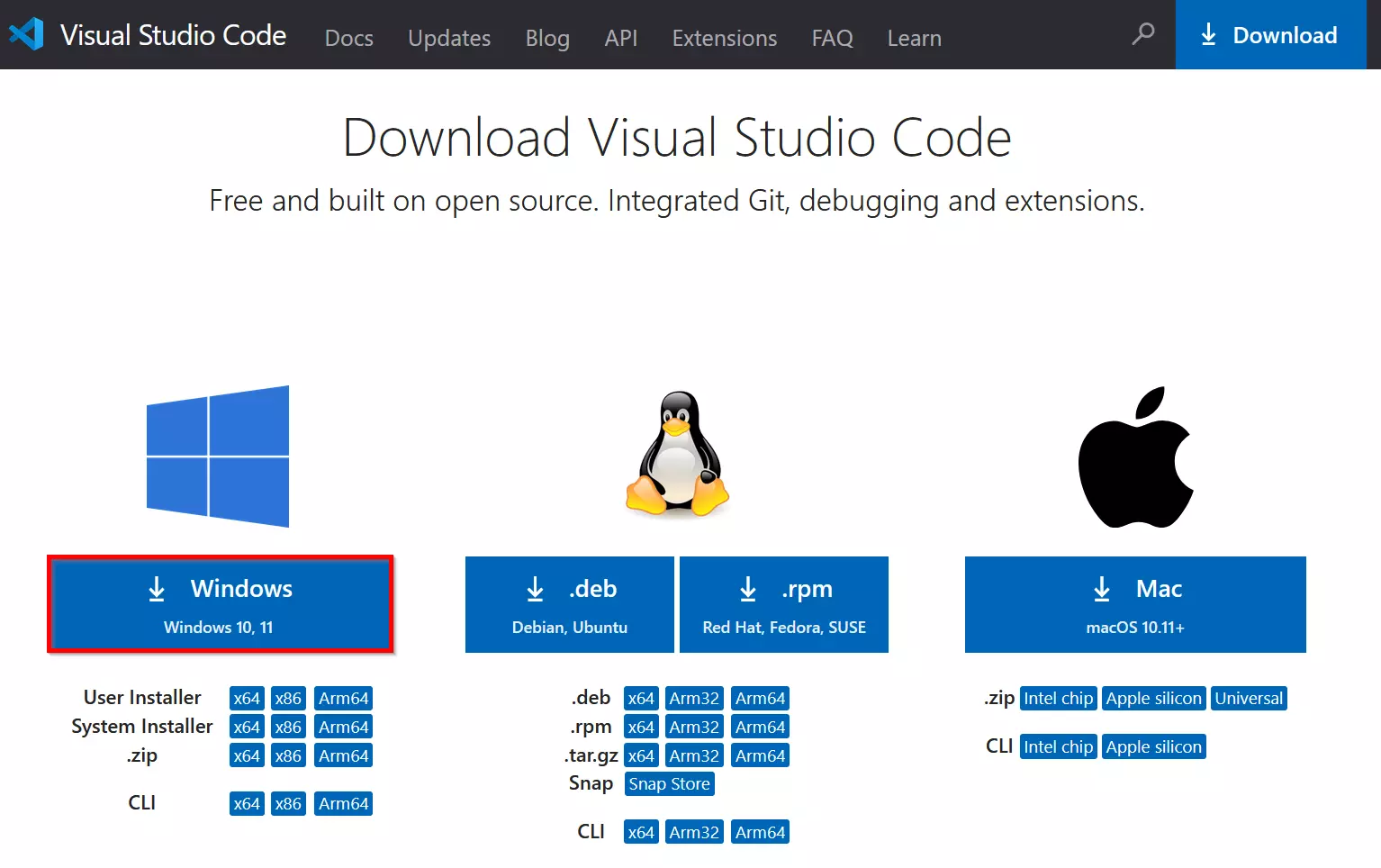 Download Visual Studio Code