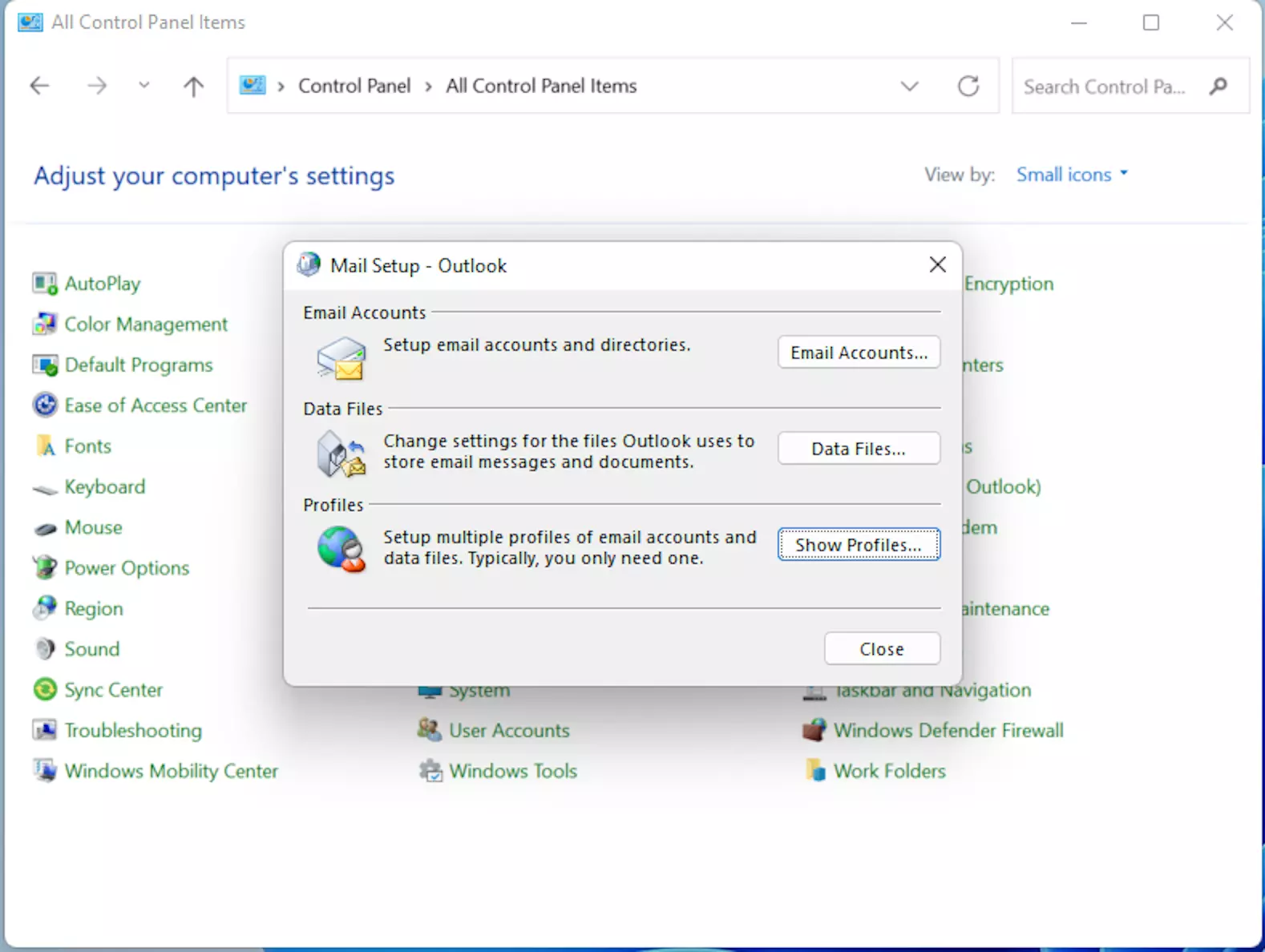 Configuration de la messagerie - Outlook