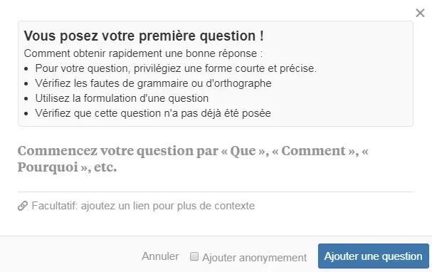 Poser une question sur Quora